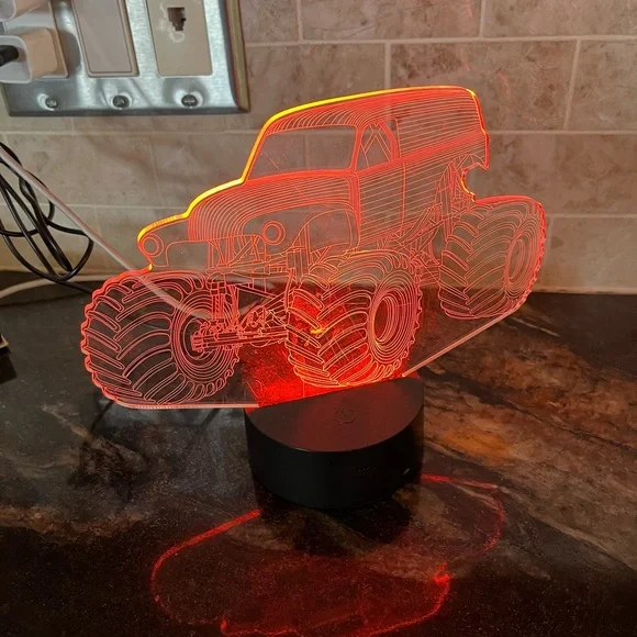 LED Colour Changing Tractor Night Light - Picture 6 of 6
